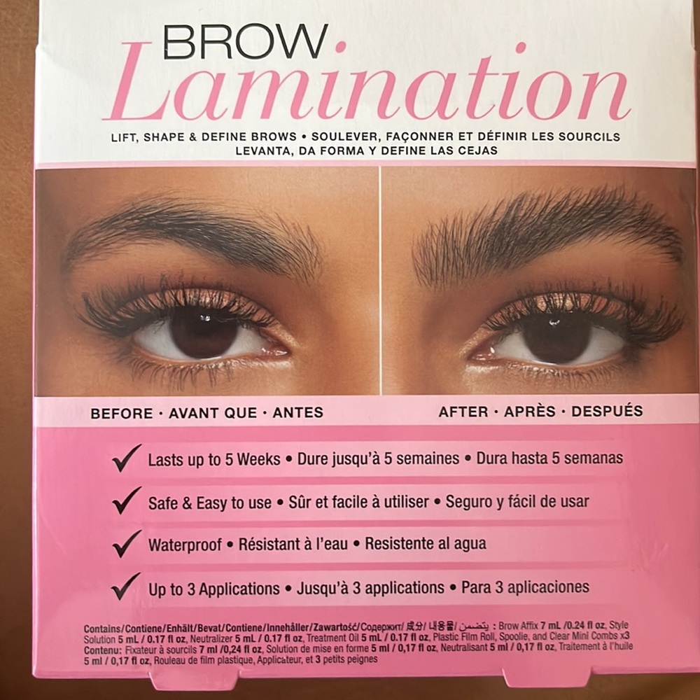 BROW LAMINATION , lift , shape and define brows. New